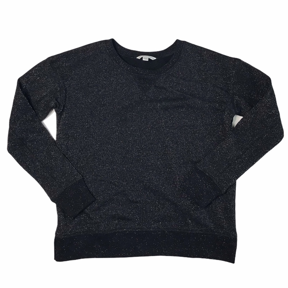 American Eagle Black Glitter Crewneck XS